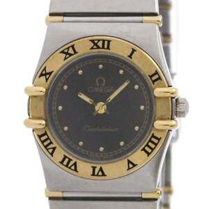 OMEGA Constellation 18K Gold Steel Ladies Watch 795.1080 Polished